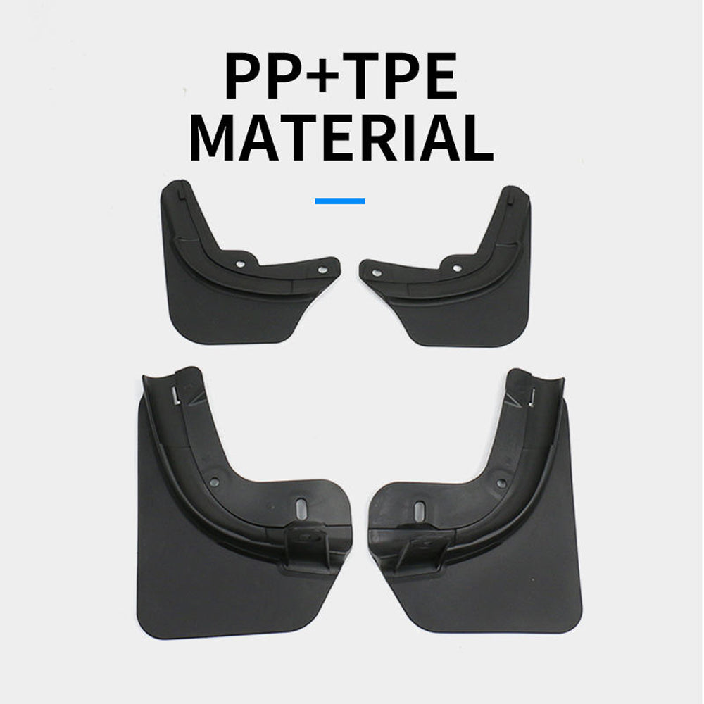 TESLA 2025 Model Y Juniper PP+TPE Front and Rear Fender Splash Guard - 1SET(4PCS.)