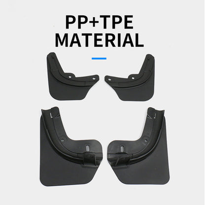 TESLA 2025 Model Y Juniper PP+TPE Front and Rear Fender Splash Guard - 1SET(4PCS.)