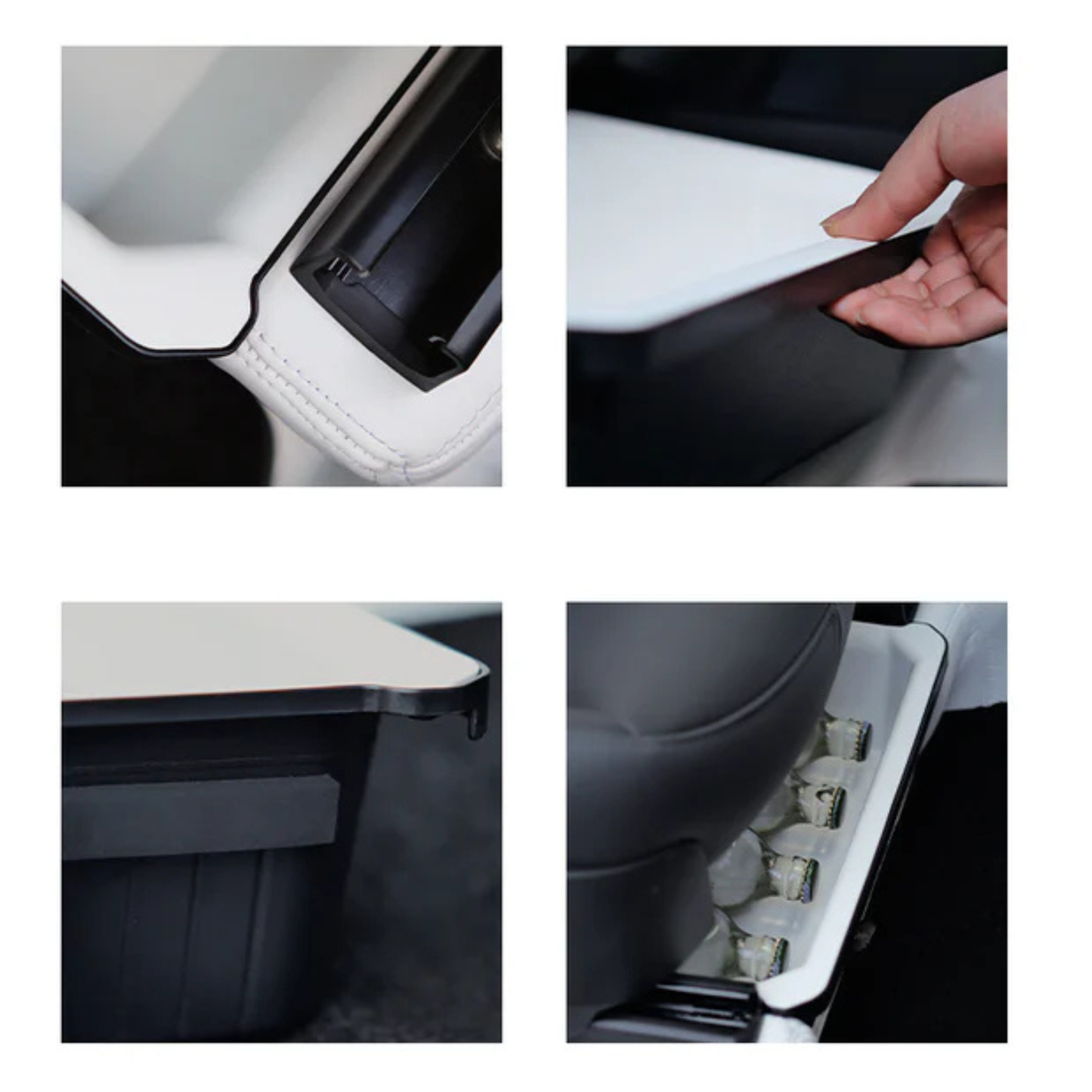 CIIYAA TESLA Model Y Dual Layer Rear Under Seat Storage Box - Set (2pcs)