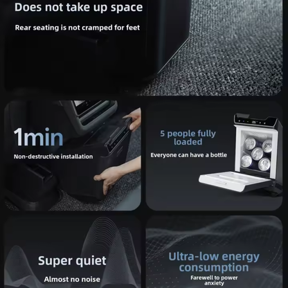 TESLA 2025 Model Y Juniper Portable Rear Seat 3.6L Mini Fridge Storage