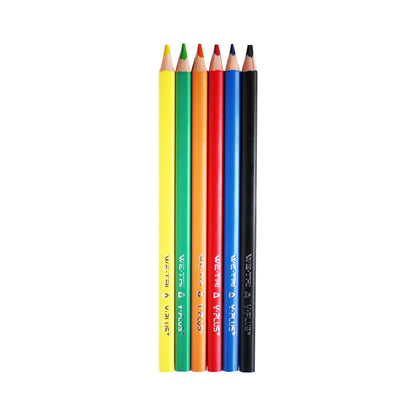 Y-Plus+ WE-TRI Wood Free Color Pencil 6/12/18/24 Colors 3.0mm