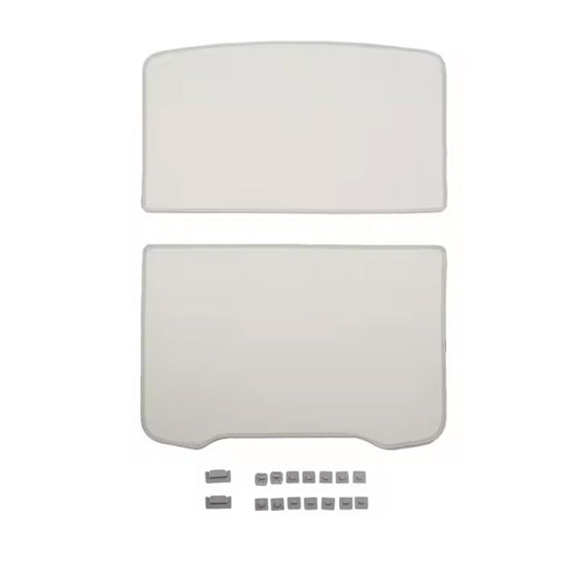 TESLA 2025 Model Y Juniper Foldable Front and Rear Sunroof Sunshade for Glass Roof - Beige