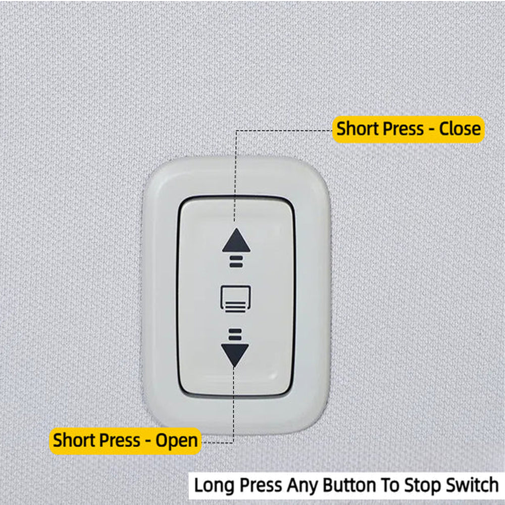 TESLA 2025 Model Y Juniper Push button + Voice Command Electric Retractable Roof Sunshade