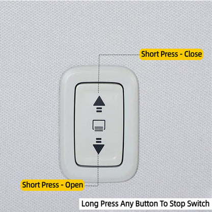 TESLA 2025 Model Y Juniper Push button + Voice Command Electric Retractable Roof Sunshade