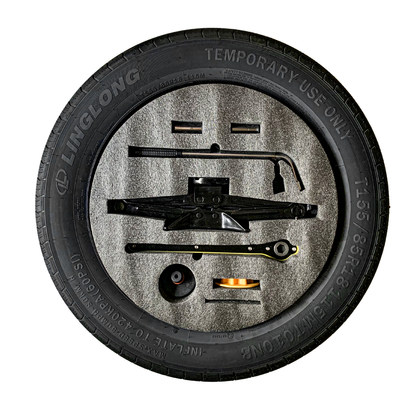 Donut Tire for Tesla Model 3 | Y | YL, 155/85R18 with Heavy Duty Carrying Bag