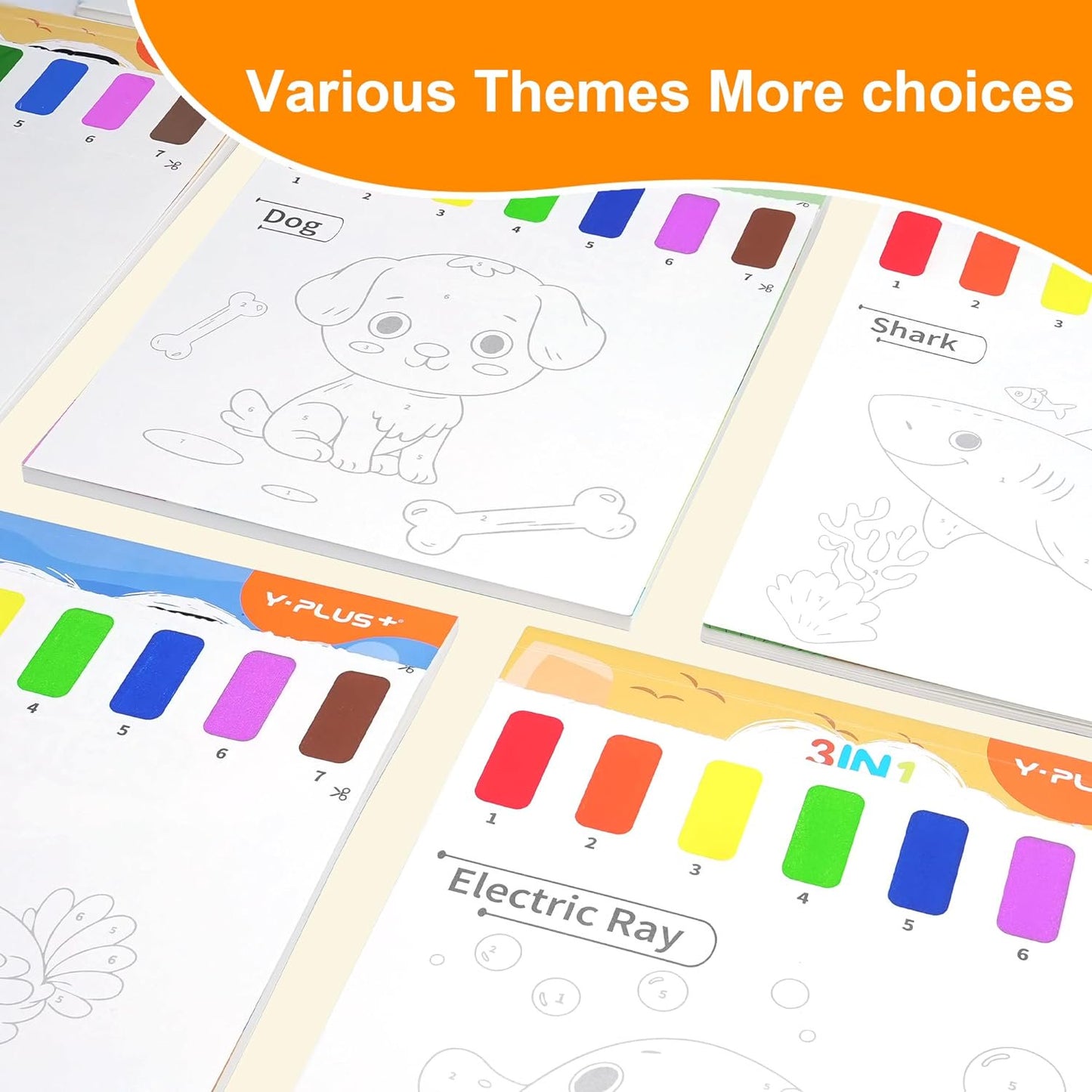 Y-Plus+ Paint with Water Pre-K to Kindergarten Coloring Book