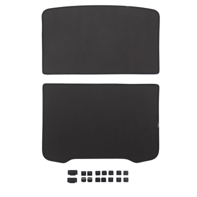 TESLA 2025/2026 Model Y Juniper Foldable Front and Rear Sunroof Sunshade for Glass Roof - Black