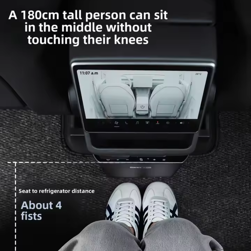 TESLA 2025 Model Y Juniper Portable Rear Seat 3.6L Mini Fridge Storage