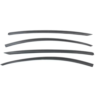 TESLA 2025 Model Y Juniper ABS Adhesive Window Rain Visor- Glossy Carbon Fiber