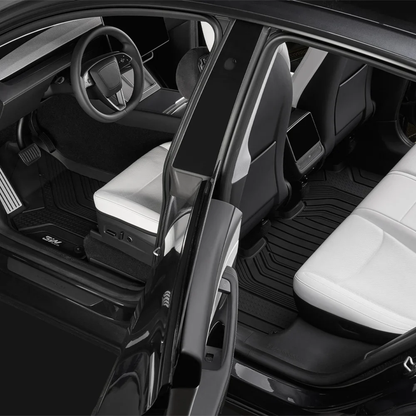 3W TESLA 2025-2026 MODEL Y Juniper All-Weather Double Layer Injected Molded TPE Odorless Cargo Liners Floormats - 1 SET (9 PCS)