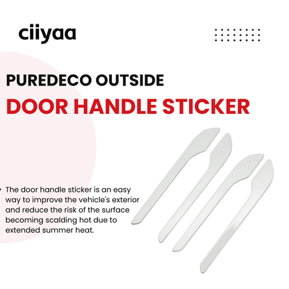 CIIYAA TESLA Model Y | Model 3 | Model YL ABS Adhesive PureDeco Outside Door Handle Sticker - 1 SET (4PCS)