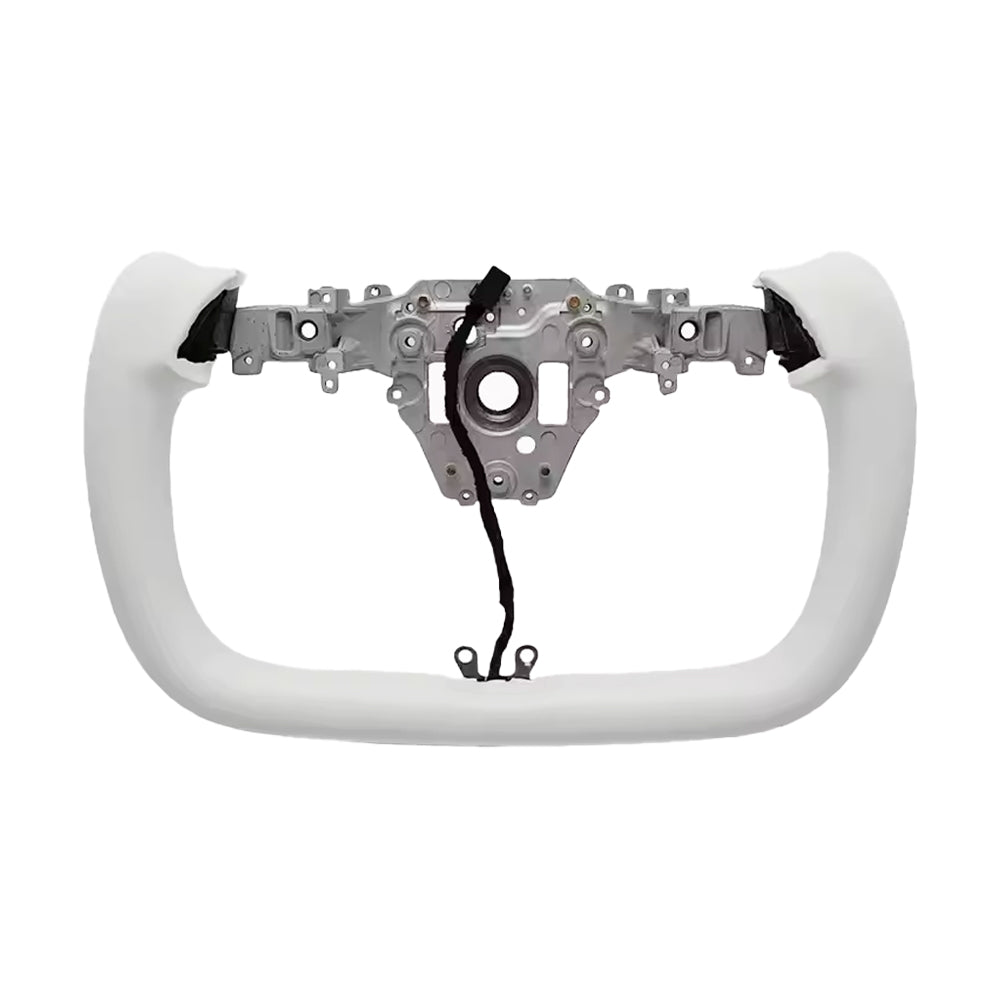 Tesla 2025/2026 Model Y Juniper Yoke Steering Wheel - White