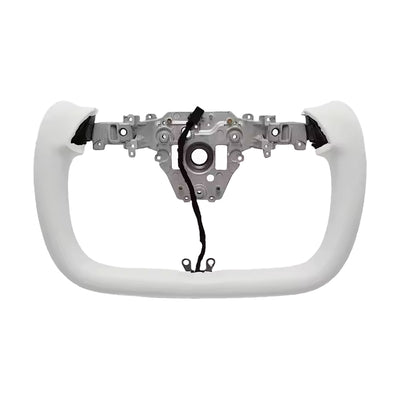 Tesla 2025/2026 Model Y Juniper Yoke Steering Wheel - White