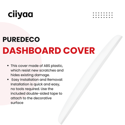 CIIYAA TESLA Model Y | Model 3 | Model YL PureDeco Dashboard Cover - Matte White