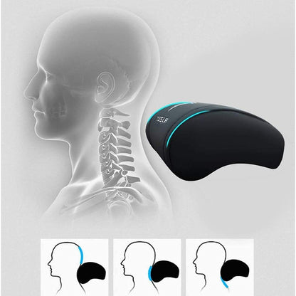TESLA 2025 Model Y and Model 3 Ergonomic Leather Neck Support Headrest - Black