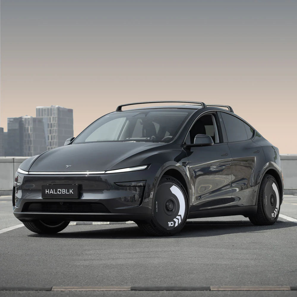 HALODISC 2 Arrow (Black) | Set of 4 Wheel Covers for Tesla  Model 3 & Model Y 19" Crossflow Wheel