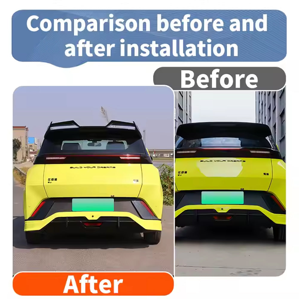 BYD Seagull Car Top Roof Carbon Fiber Spoiler (Black)