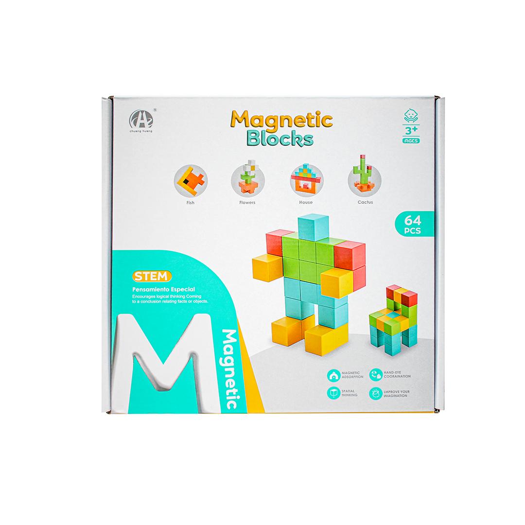 Magnetic Building Blocks Educational Puzzle Toy Color Cubes