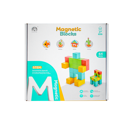 Magnetic Building Blocks Educational Puzzle Toy Color Cubes