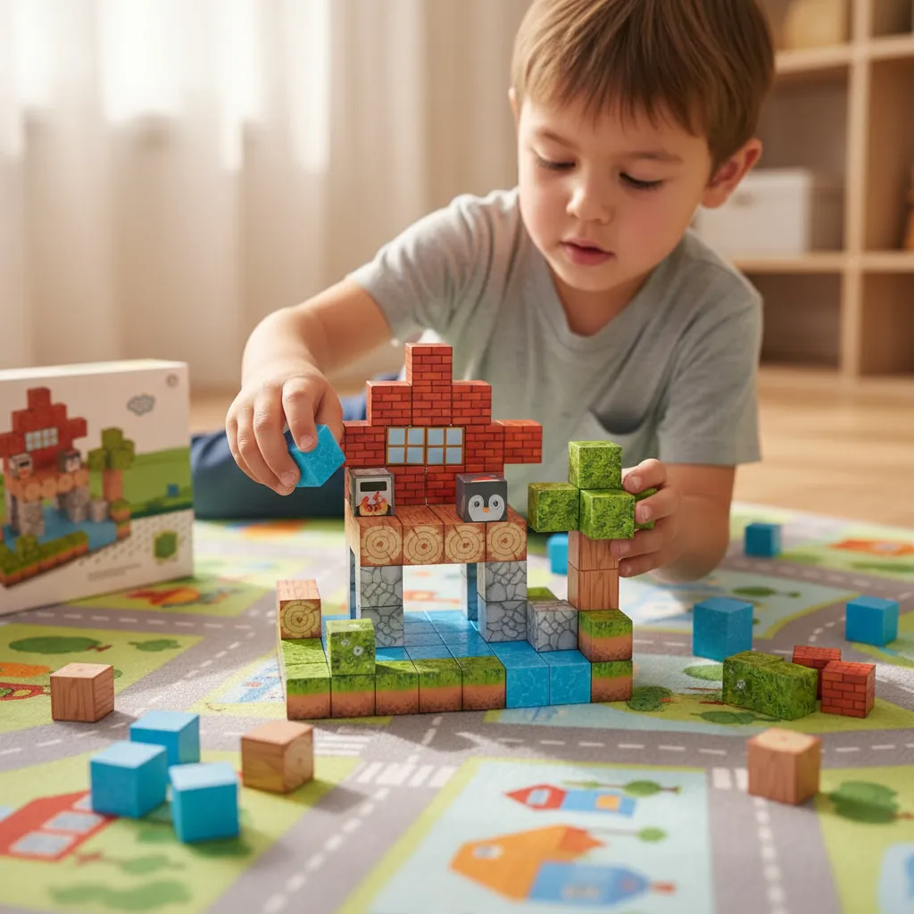 Magnetic Building Blocks Educational Puzzle Toy Animal/Dino Theme