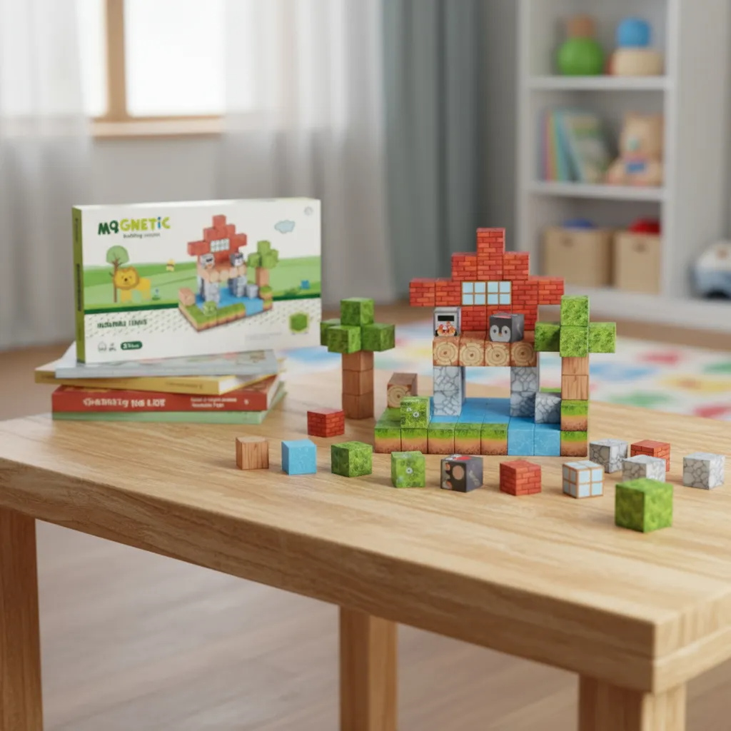 Magnetic Building Blocks Educational Puzzle Toy Animal/Dino Theme