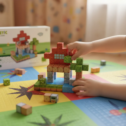 Magnetic Building Blocks Educational Puzzle Toy Animal/Dino Theme