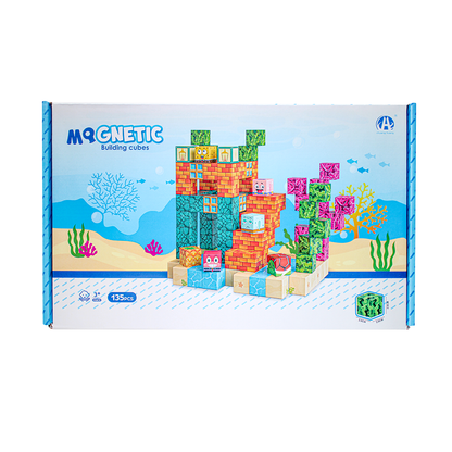 Magnetic Building Blocks Educational Puzzle Toy Underwater Theme