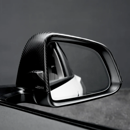 HALOBLK Carbon Fiber Side Mirror Caps for Tesla 2025-2026 Model Y Juniper - 1 SET (2PCS)