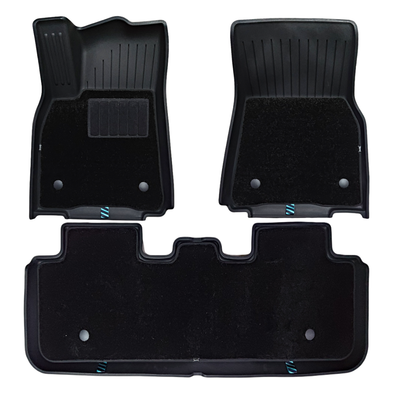 HALOBLK Tesla 2025 Model Y Juniper Waterproof Injected Molded TPE Odorless Cargo Liners Floor Mats - Double Layer