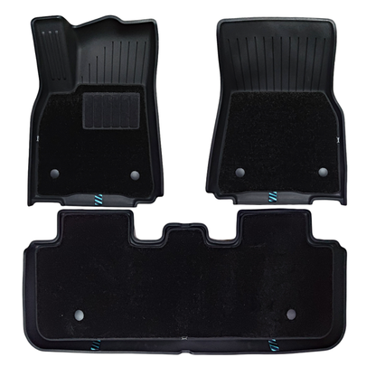 HALOBLK Tesla 2025 Model Y Juniper Waterproof Injected Molded TPE Odorless Cargo Liners Floor Mats - Double Layer