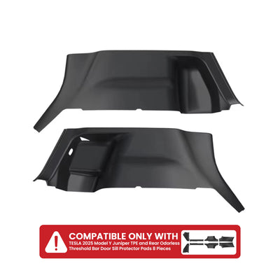 TESLA 2025/2026 Model Y Juniper TPE Cargo Liners Rear Protective Panel on Both Side of the Trunk - 1 SET (2PCS)