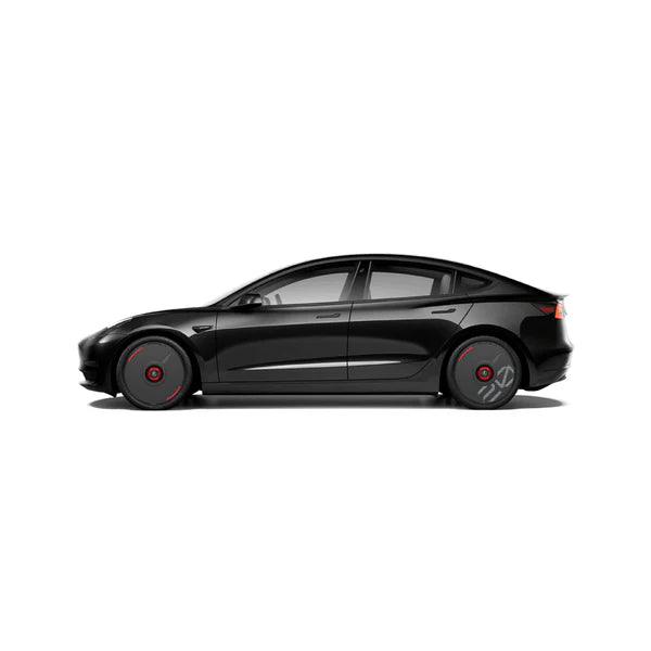Pre-order (30 Days) HALODISC 2 Wheel Covers for Tesla | Custom Numbers - Black