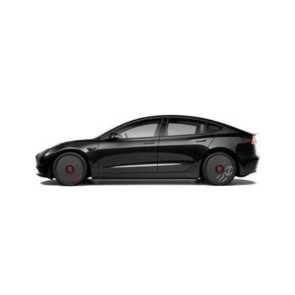 Pre-order (30 Days) HALODISC 2 Wheel Covers for Tesla | Custom Numbers - Black