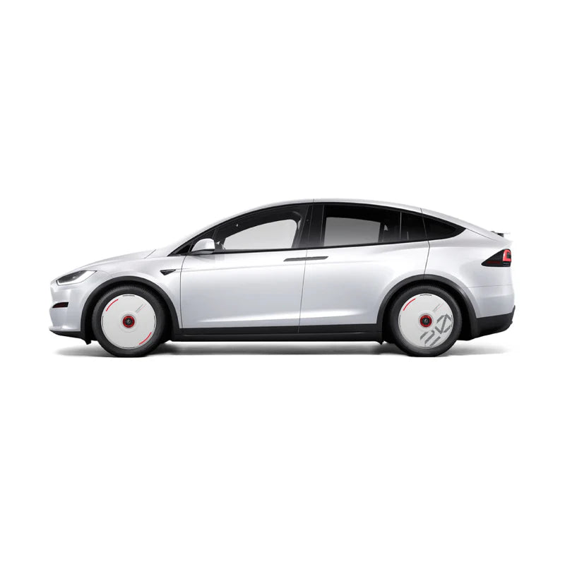Pre-order (30 Days) HALODISC 2 Wheel Covers for Tesla | Custom Numbers - White