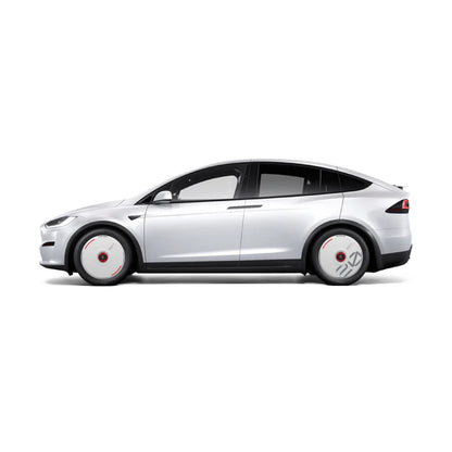 Pre-order (30 Days) HALODISC 2 Wheel Covers for Tesla | Custom Numbers - White