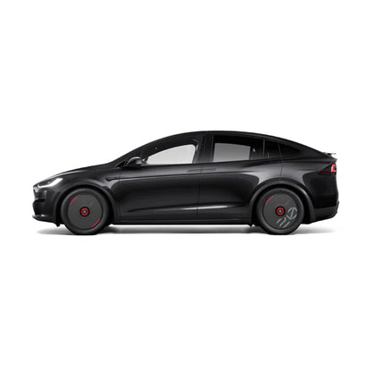 Pre-order (30 Days) HALODISC 2 Wheel Covers for Tesla | Custom Numbers - Black