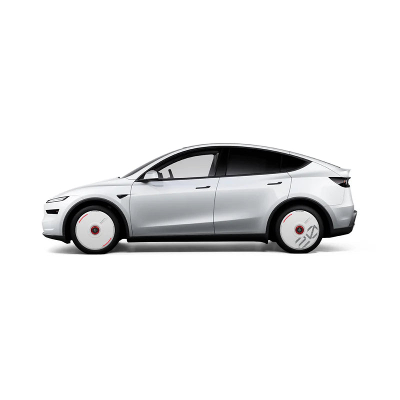 Pre-order (30 Days) HALODISC 2 Wheel Covers for Tesla | Custom Numbers - White