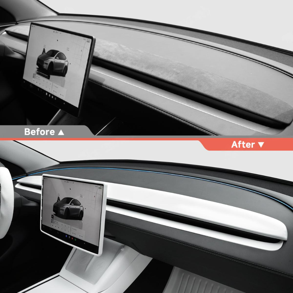 TESLA Model Y| Model YL | Model 3 Adhesive ABS Dashboard Car Trim Protector