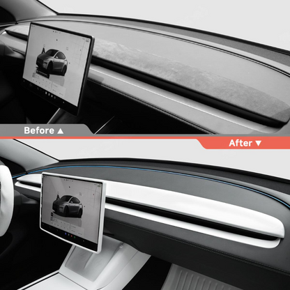 TESLA Model Y| Model YL | Model 3 Adhesive ABS Dashboard Car Trim Protector