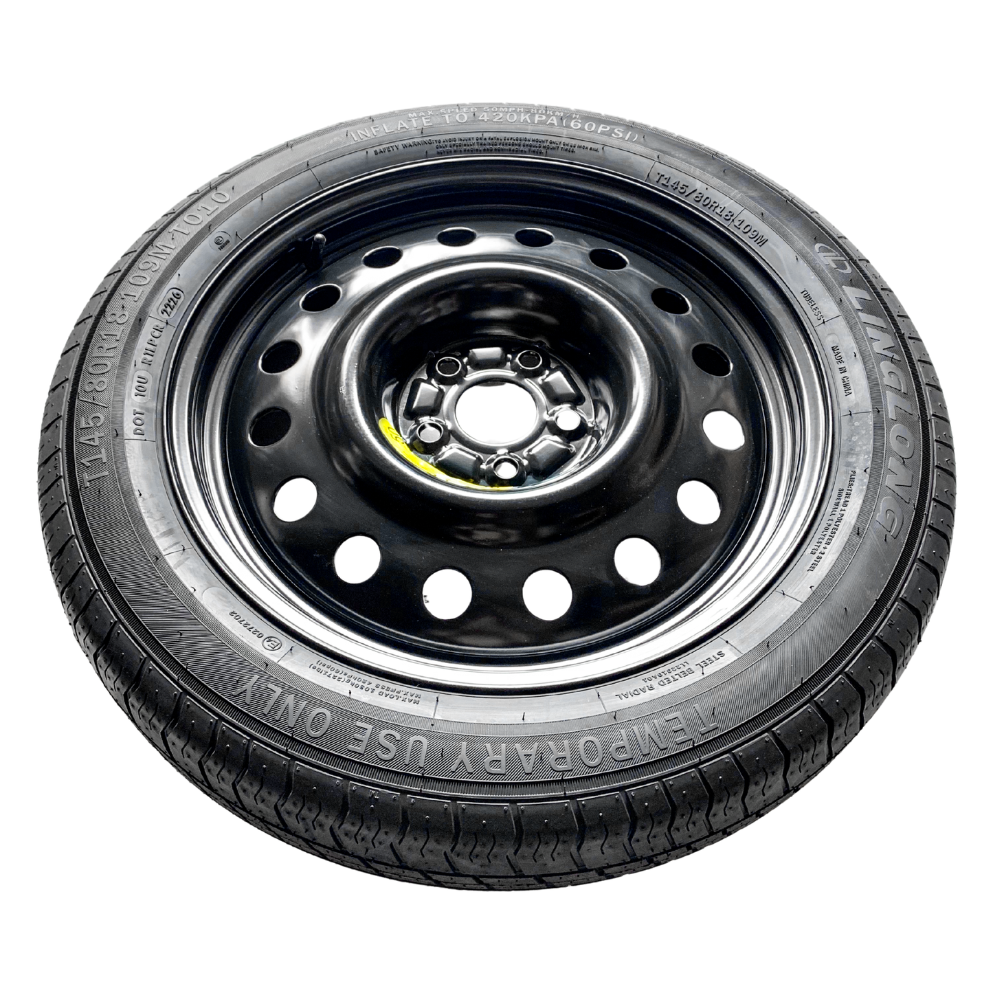 Tesla 2024-2026 Model 3 Donut Tire 145/80r18 with Heavy Duty Carrying Bag