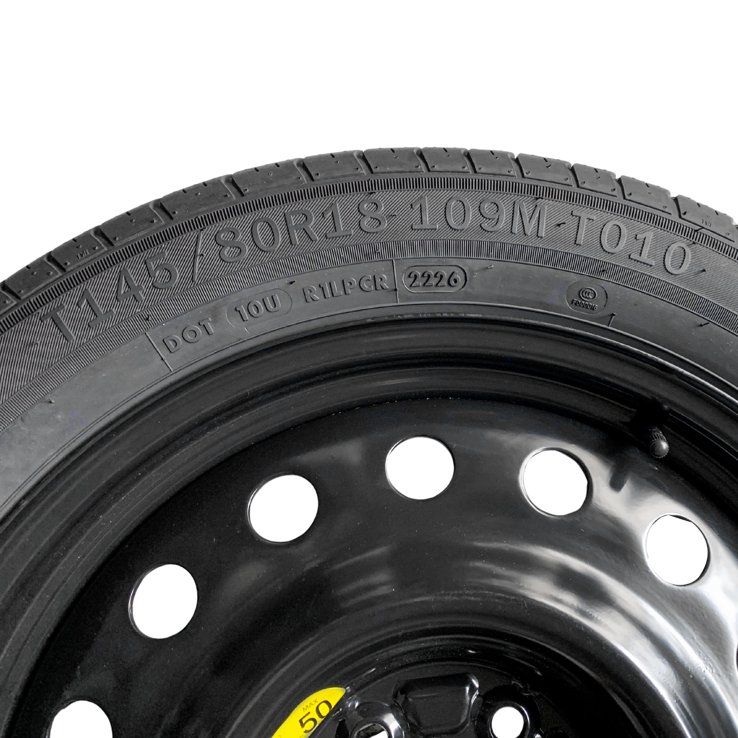 Tesla 2024-2026 Model 3 Donut Tire 145/80r18 with Heavy Duty Carrying Bag