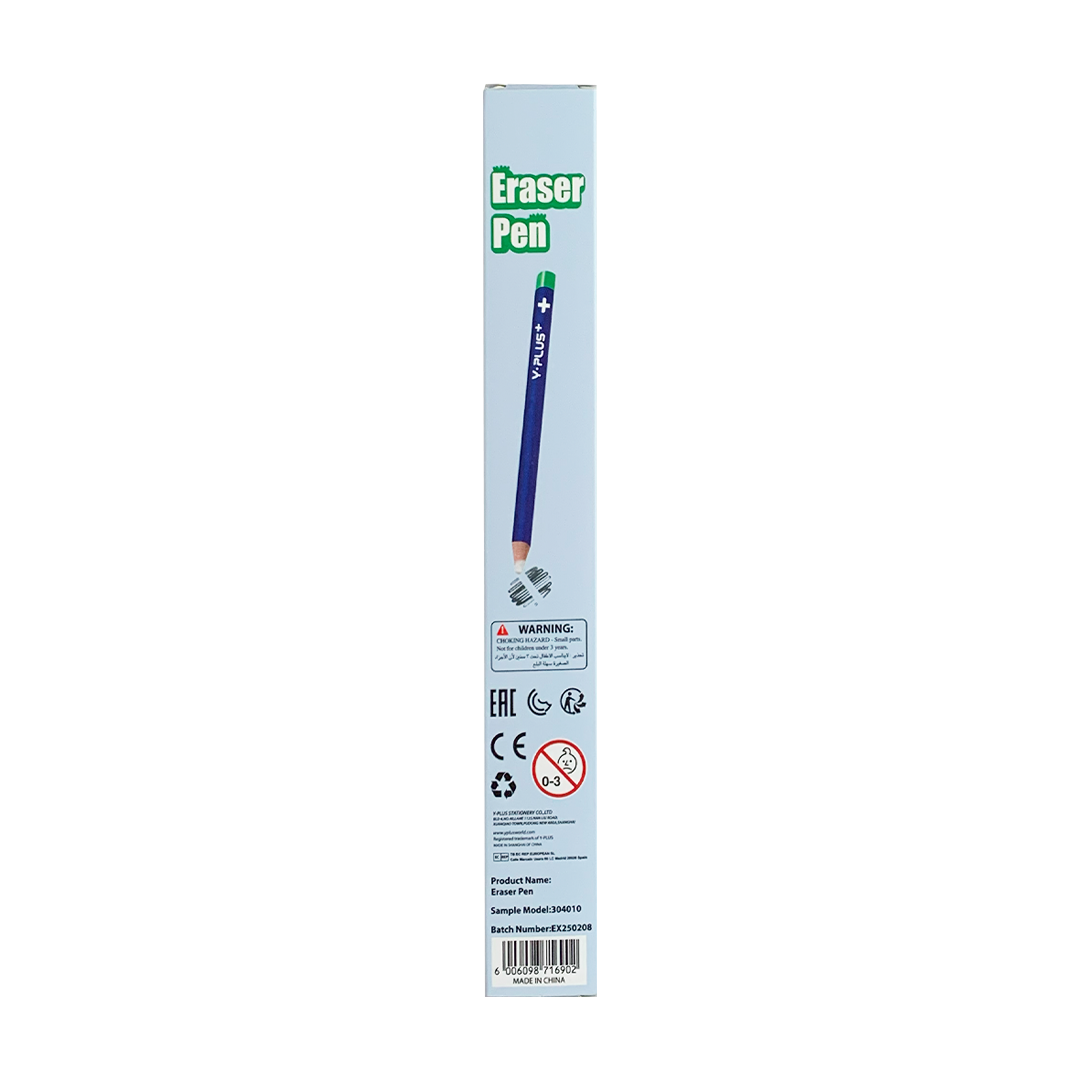 Y-Plus+ 2 Pcs Eraser Pen with 1 Pc Sharpener