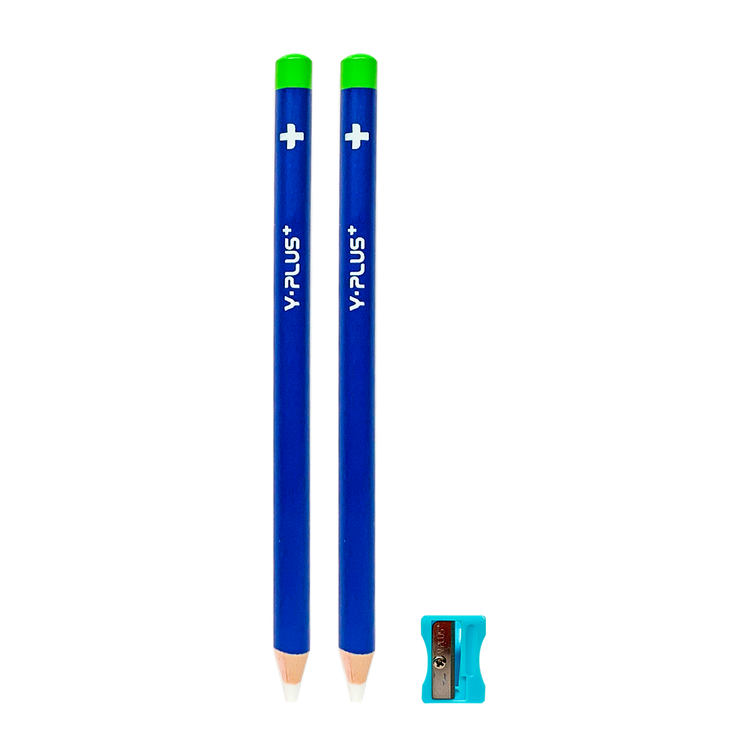 Y-Plus+ 2 Pcs Eraser Pen with 1 Pc Sharpener