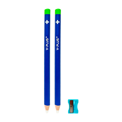 Y-Plus+ 2 Pcs Eraser Pen with 1 Pc Sharpener