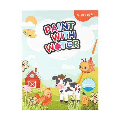 Y-Plus+ Paint with Water Coloring Book