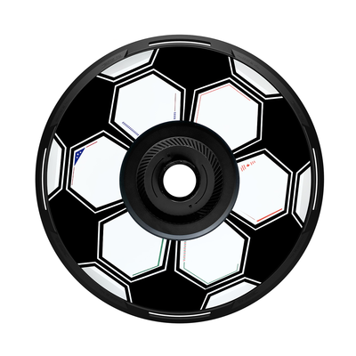 HALOBLK HALODISC 2 FOOTBALL 19" | Set of 4 Wheel Covers for Tesla Model 3 and Model Y/YL - Black
