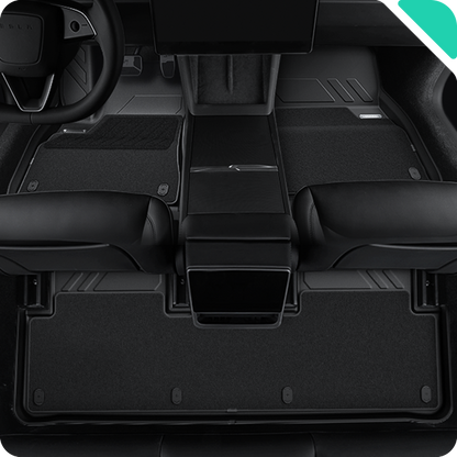 HALOBLK Tesla Model 3 Highland Waterproof Injected Molded TPE Cargo Liners Floor Mats - Double Layer