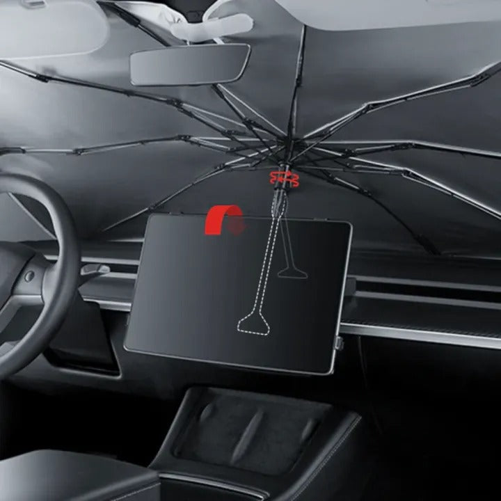 HALOBLK Tesla Model Y | Model YL | Model 3 | NASA Windshield Sunshade Umbrella - Voyager 2