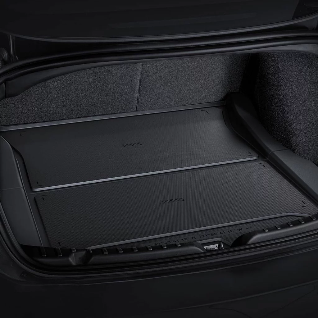 HALOBLK Tesla 2024-2026 Model 3 Highland Injected Molded Odorless Front/Rear Trunk Mat and Trunk Pad