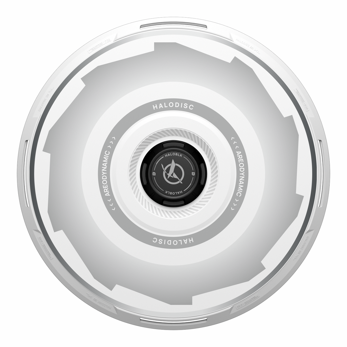 HALODISC 2 Gear (White) | Set of 4 Wheel Covers for Tesla Model Y, Model Y L and Model 3 19" Crossflow Wheel